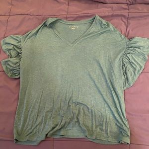 AVA&VIV Turquoise Top—1X